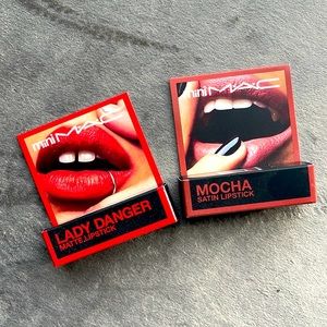 Mini Mac Lipstick 💄 “Lady Danger” and “Mocha”